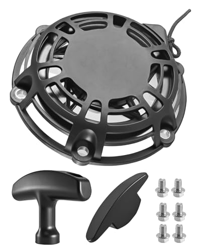 JUFZQO Recoil Starter with Handle and Bolts Fit for Wen 56225i Wen 56200i Predator Inverter Generator Surge 2000 Watt, Recoil Starter Assembly Replace 71343 59135 56225-1201 56200-120