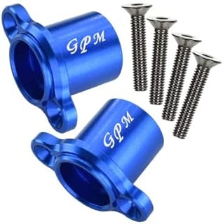 1:10 Baja Rey/Rock Rey/Hammer Rey U4 Upgrade Parts Aluminum Rear Axle Adapters - 1Pr Set Blue