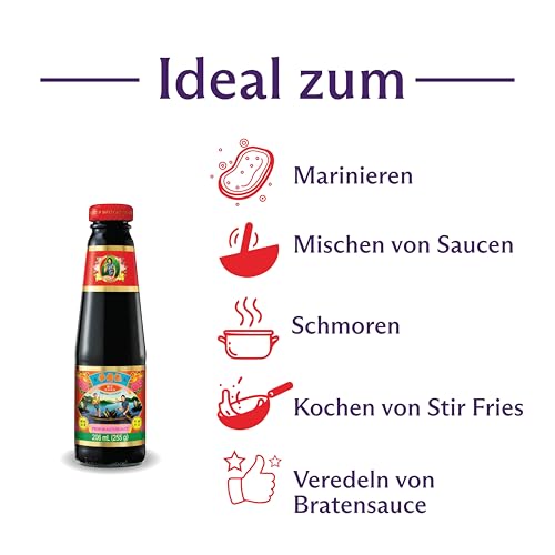 Lee Kum Kee Premium Austernsauce – Würzsauce mit Austerngeschmack – 1 x 255 g