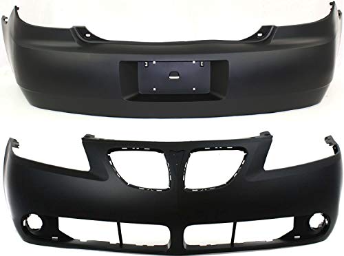 Garage-Pro Bumper Cover SET Compatible with 2005-2009 Pontiac G6 Sedan Front and Rear