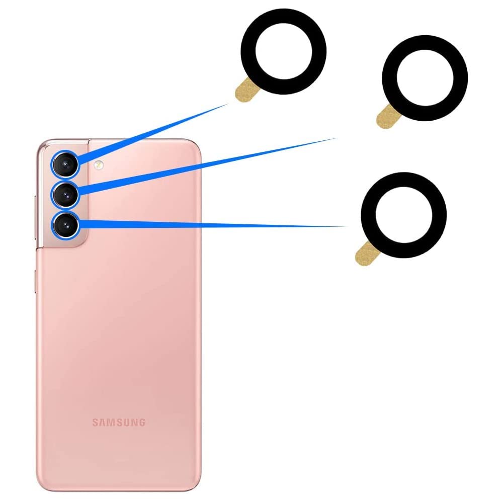 MMOBIEL wymiana szybki aparatu kompatybilne z Samsung Galaxy S21 FE 5G - 6.4 inch - 2022 - W komplecie z klejem dwustronnym, Pęseta i ściereczka