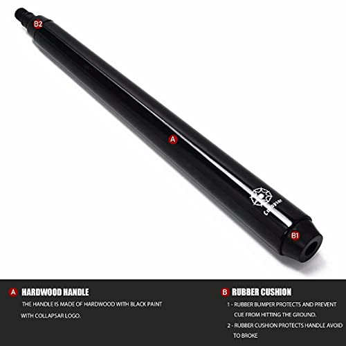 Collapsar Retractable Billiards Pool Cue Stick Bridge With Removable Metal Bridge Head,Billiards Pool Cue Accessory For Pool Table #TOP4