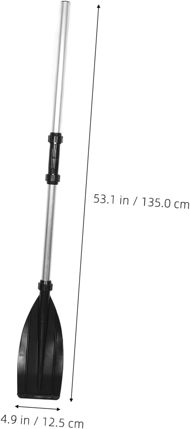 POPETPOP 1Set Lightweight Aluminum Alloy Kayak Paddles of Detachable Oars with Nonslip Grip for Inflatable Boats River Tubing Paddle Boarding and Fishing