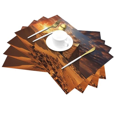 Sets de table pyramides égyptiennes pour repas conviviaux en intérieur et extérieur - 4