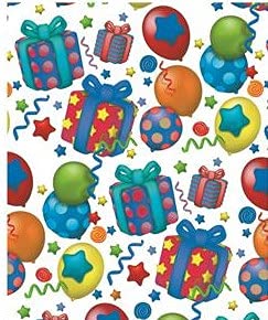 2 fogli di carta per pacchetti regalo con scritta
