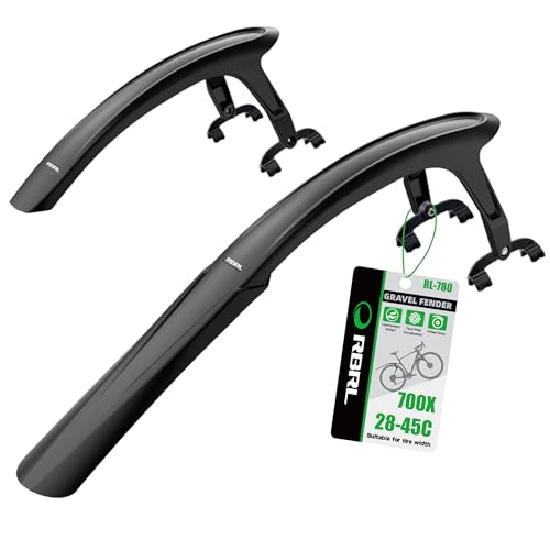 RBRL Fahrrad Schutzblech Set, Universal Schutzblech Fahrrad 28 Zoll, Verstellbarer und einfach zu installierender Mudguard (Radschutz für Gravelbikes, Rennräder)