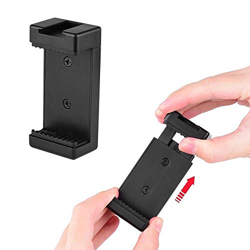 Image of BKN Phone Tripod Mount with Cold Shoe Mount for Microphone LED Light with 1 /4'' Tripod Screw Compatible with iPhone /Oneplus /Mi /Oppo & Other Smartphones Vlogging Accessories
