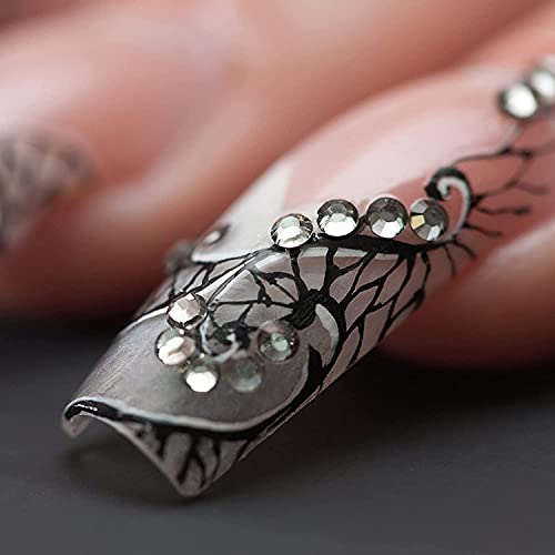 3 Boxes Nagel Kunst Strass, 4500 Stücke Flache Rückseite Gems Runder Kristall Strasssteine mit Pick up Pinzette und Strass Picking Stift für Handwerk Nagel Gesicht Kunst Kleidung Schuhe Taschen DIY – Bild 4