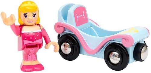 Miniatura 2 de BRIO - 33314 Disney Princess Sleeping Beauty & Wagon | Tren de juguete de 2 piezas para niños a partir de 3 años