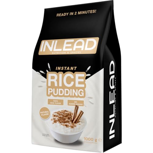 INLEAD - Instant Rice Pudding - Reispudding | Geschmacksneutral | Schnelle Zubereitung & Cremige Konsistenz | ohne Zucker und künstlichen Zusätzen - 1000g
