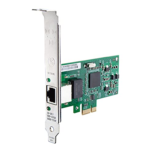 10/100/1000Mbps Gigabit Ethernet Network Interface Card (Nic) Single Copper Rj-45 Port, With Intel(R) 82573 Chip, Pcie X1, Support Windows Server/Freebsd/Vmware/Slse #TOP2