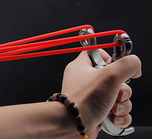 Hbg Powerful Slingshot Stainless Steel Outdoor Hunting Sling Shot With 3 Rubber Bands And 50 Slingshot Ammo #TOP1