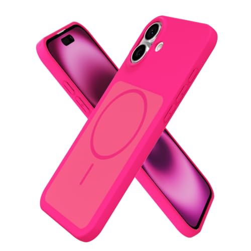 Coque iPhone 16 Plus magnétique protection souple mince rose pour femme