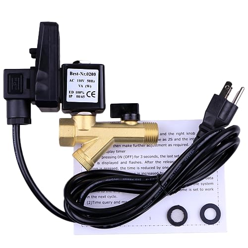 szzijia AC 110V 1/2\" US Plug Electronic Automatic Timed Drain Valve for Compressed Air