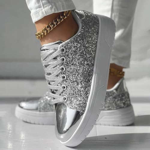 Baskets à paillettes scintillantes chaussures de spectacle ultra légères pour scène - 3