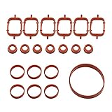 Material: caucho YANG Store 2 0pcs Kit de reparación de la junta de la junta del colector del colector del manifestación de la entrada del goma del automóvil compatible con BMW E87 E46 E90 E91 E92 E93 E39 E60 M57 1161
