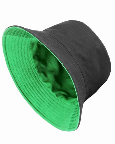 Image of Gelante Reversible Bucket Hat for Men and Women - Cotton, Outdoor Sun Protection Bucket Hats.