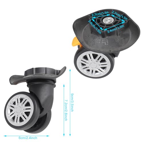 Universal Luggage Suitcase Wheels, Luggage Suitcase Wheels Suitcase Luggage Replacement Brake Double Row Wheel Luggage Travel Suitcase Wheels Universal Outdoor Accessories2