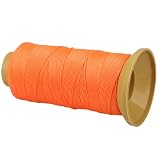 Skręcony nylonowy sznurek sznurek do ogrodnictwa, znakowania, projektów DIY, rękodzieła, muru, pomarańczowy, 1 mm
