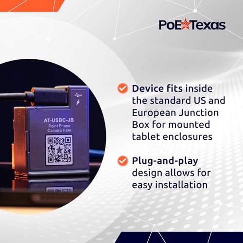 Adaptador PoE+ a USB-C Power Delivery para ampliación de carga y datos en tabletas 3