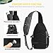 Imagen de HALOVIE Mochila Táctica para Hombre Bolso de Hombro Antirrobo con Sistema MOLLE Crossbody Sling Bag para Viaje