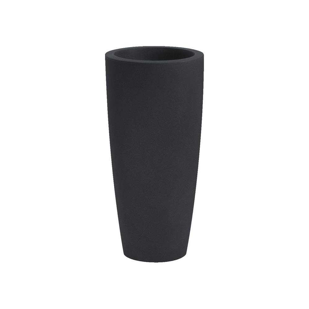 Nicoli Vase Haute cylindrique Style Anthracite 3638P 38 x 85 H cm pour intérieur/extérieur