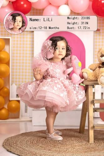 KLFFLGlD Baby Girl Pageant Dress Up Flower Girl DressButterly Sequins for Toddler Girls Special Occasion Dresses3