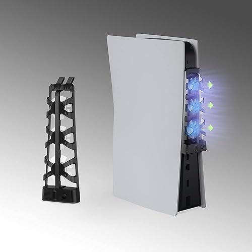 Miniatura 7 de Ventiladores de refrigeración PS5, ventilador de refrigeración Playstation 5 compatible con PS5 Discs Edition y edición digital