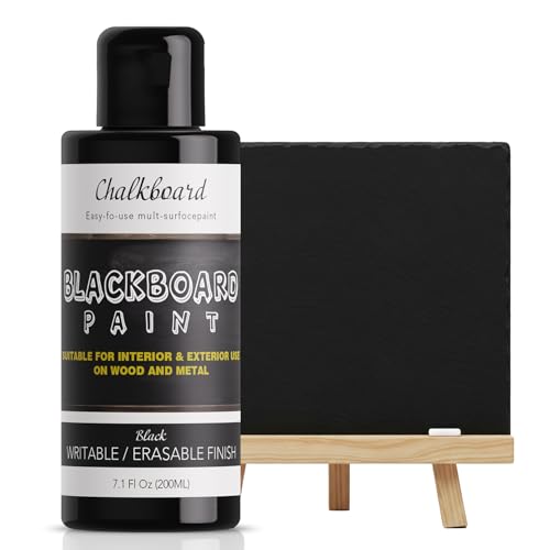 Chalkboard Paint, Black Chalk Paint for Wood, Wall, Plaster Boards Sign, Home Decor Paint for Wood,...