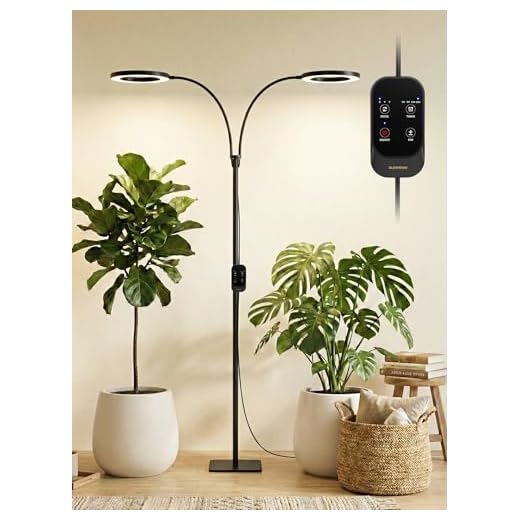 GLOWRIUM Tall Plant Grow Light for Indoor Plants, Full Spectrum Plant Light