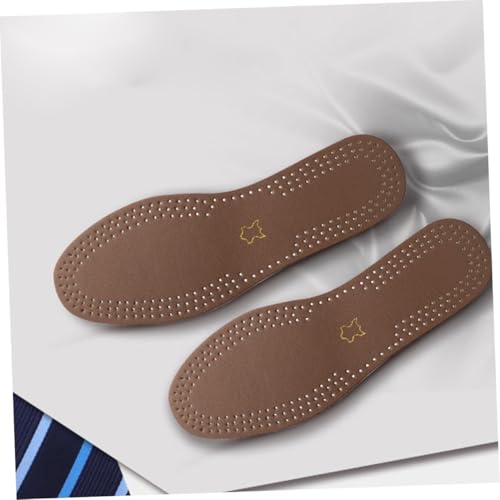 2 pares de plantillas de cuero transpirables para hombre miniatura 5