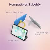 Lenovo MediaTek G85 Tablette avec écran LCD TFT 10,1" 4 Go de RAM 64 Go de mémoire eMMC Android Gris Luna avec étui de Protection et Stylet Passif - 11