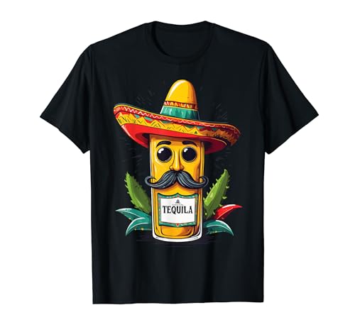 Tequila Drink Cinco De Mayo Divertido Diseño Camiseta
