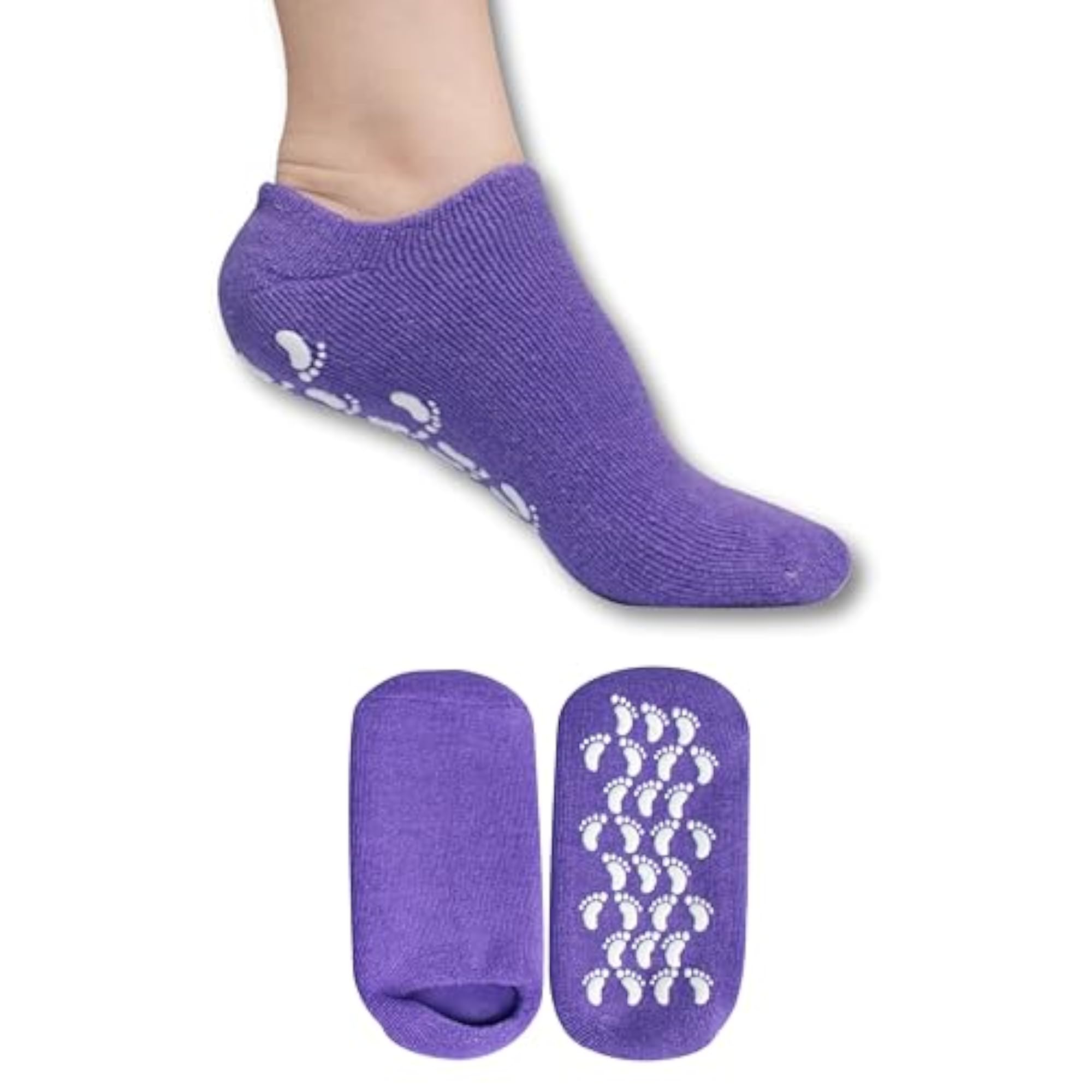Comfort Gel Socks for Men and Women, Purple
