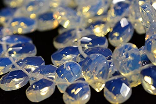 Perles d'opalite de qualité supérieure LKBEADS de forme goutte facettée pour joaillerie