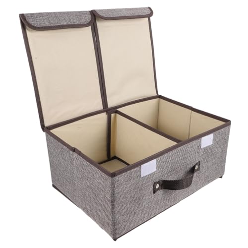 Caja de almacenamiento plegable doble tapa para ropa y organizador de armario 2