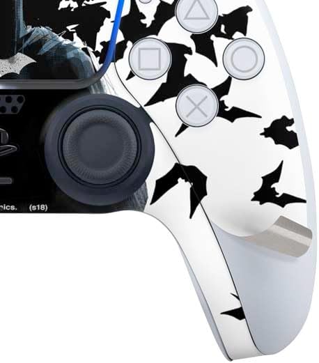 Skinit Decal Gaming Skin Compatible with PS5 Bundle - Officially Licensed DC Comics Batman Holding Batarang Art Design