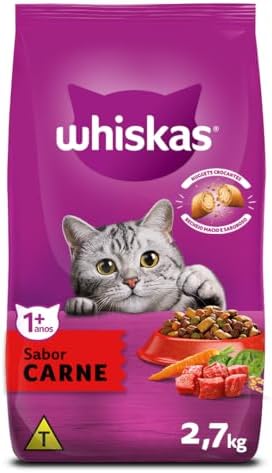 Tendências Emergentes na Alimentação dos Gatos: Atualize-se 15 WHISKAS Ração Carne Gatos Adultos 2,7 kg