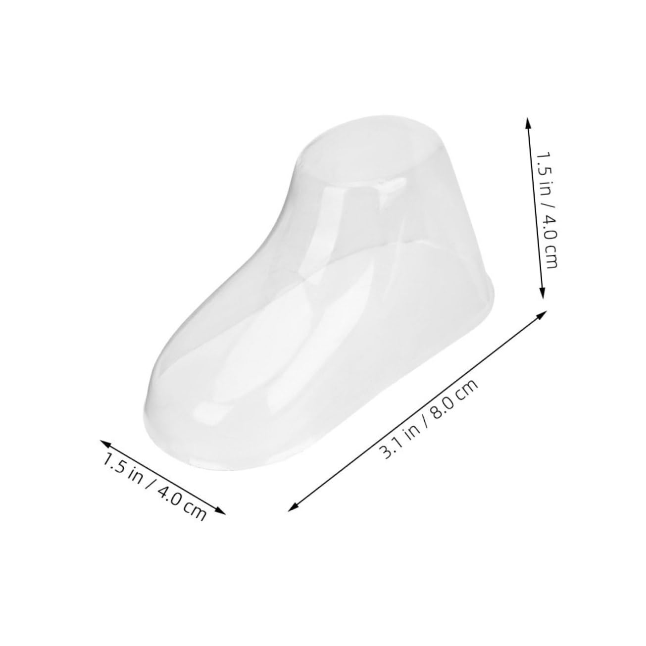 Happyyami Baby Foot Model Inserts 50pcs Toddler Shoes Display Stands Infant Shoes Display Stands Sturdy PVC