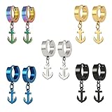 Bestes Geschenk für Weihnachten, Valentinstag, Geburtstag, Jahrestag usw. ohrringe anker silber gold creolen gold ohrringe hängend silber
