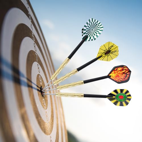Homirty 14g Steel Tip Darts,12Pack Metal Darts Set,Professional Darts with 4 Style PET Flights,Dart Boards For Adults,Lawn Darts,for Beginner,Home - Image 2