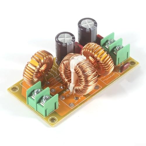 Niceminiwall DC LC Filter 10A 20A DC 50V Módulo de supresión de interferencias electromagnéticas con circuito de filtro pasivo primario y secundario para fuente de alimentación CC Harmonic()