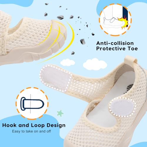 Image of BARERUN Toddler Water Shoes Infant Baby Swim Shoes Kids Barefoot Sandals