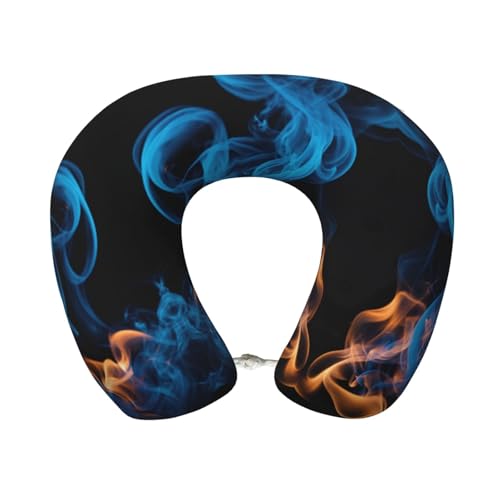 Almohada de viaje de espuma viscoelástica negra miniatura 1