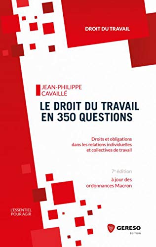 Télécharger Le droit du travail en 350 questions: Droits et obligations dans les relations individuelles et coll PDF