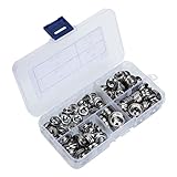 SOESFOUFU 180pcs Stainless Steel Countersunk Decorative Cup Washers for DIY Gaskets for Aircraft Industrial Equipment and Home Maintenance