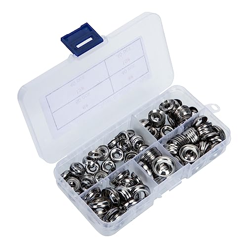 SOESFOUFU 180pcs Stainless Steel Countersunk Decorative Cup Washers for DIY Gaskets for Aircraft Industrial Equipment and Home Maintenance