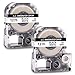 Produktbild 2x Labelwell 12MM Kompatibel Schriftband Ersatz für Epson LC-4WBN9 SS12KW Schwarz auf Weiß Arbeiten für Epson LabelWorks LW-300 LW-300L LW-C410 LW-400 LW-600P LW-500 LW-900P LW-700 LW-1000 OK200