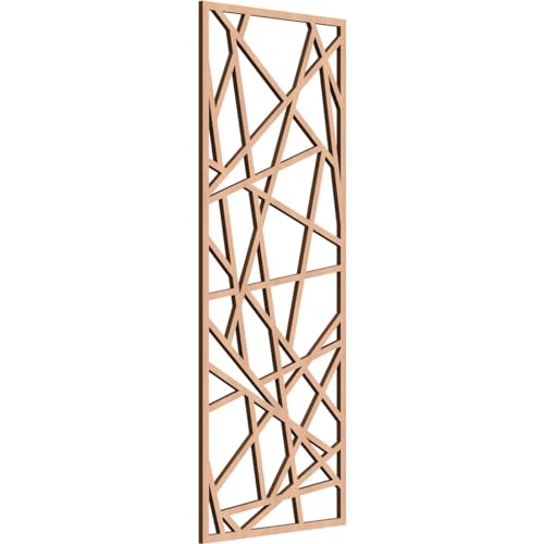 Image of Conway Decorative Pierced Fretwork Wood Wall Panels, 17 3 /8 inchW x 44 3 /8 inchH x 3 /8 inchT, Alder