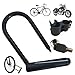 Jorzer Bike U-Lock Heavy Duty Anti Theft Secure Sturdy Steel U Lock with Keys and Mounting Bracket for Electric Scooters, Mountain Bikes, Road Bicycles, Doors.